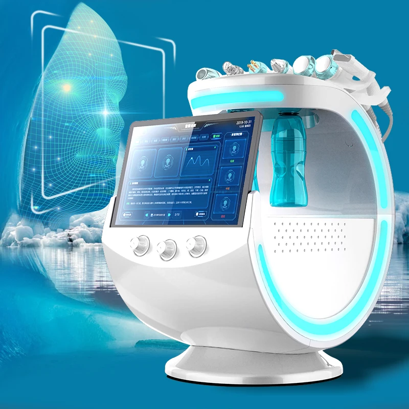Косметический аппарат Aqua peel 7 в 1 уход за кожей микротоковая подтяжка лица против морщин гидро-косметика