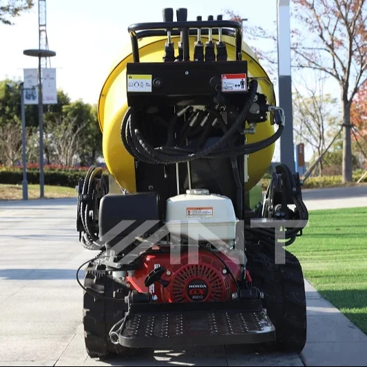 ANT Tracked Mini Dumper BY800MIX Movable Small Gasoline Powered Concrete Mixer