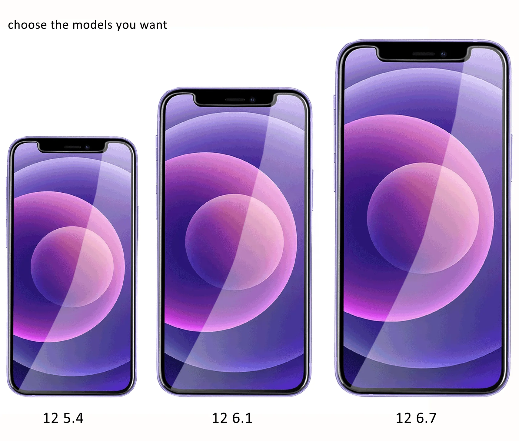  3 PACK clear 2.5D 9H 0.3mm tempered glass film for iPhone 12 xr xs screen protector 11 13 pro