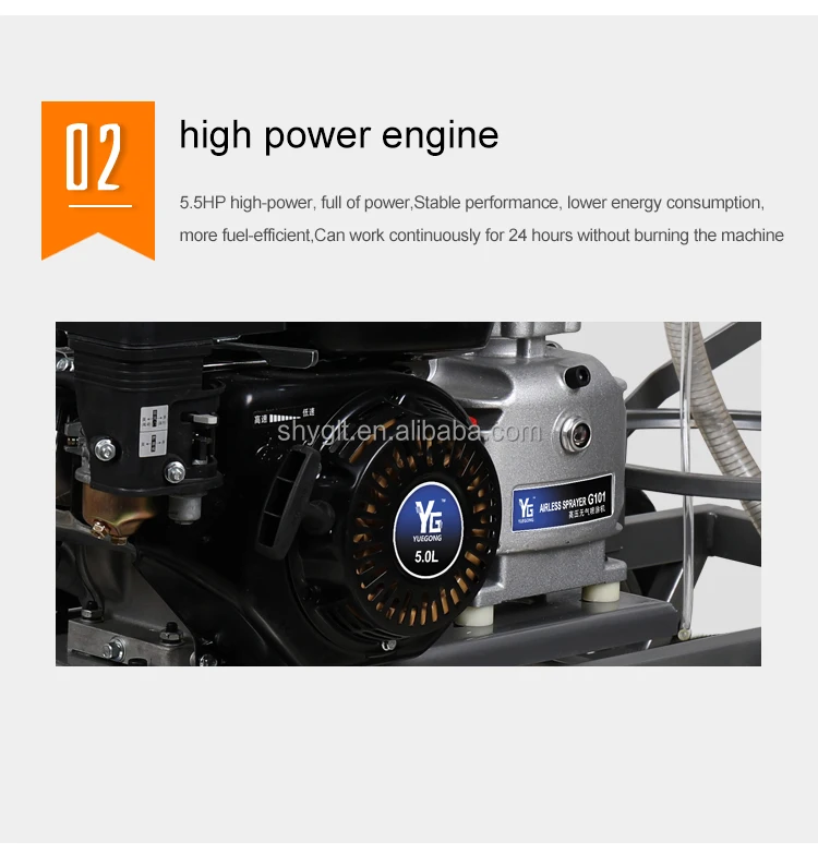 road construction machine paint hvlp spray gun coreless line marking paint machine gasoline paint sprayer road making machines