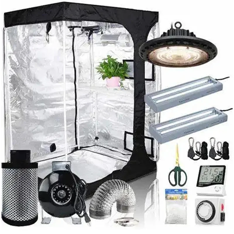 Super Reflective & Durable 600D/1680D Mylar Fabric 2x2 2x4 3x3 4x4 4x8 5x5 10x10 Grow Tent