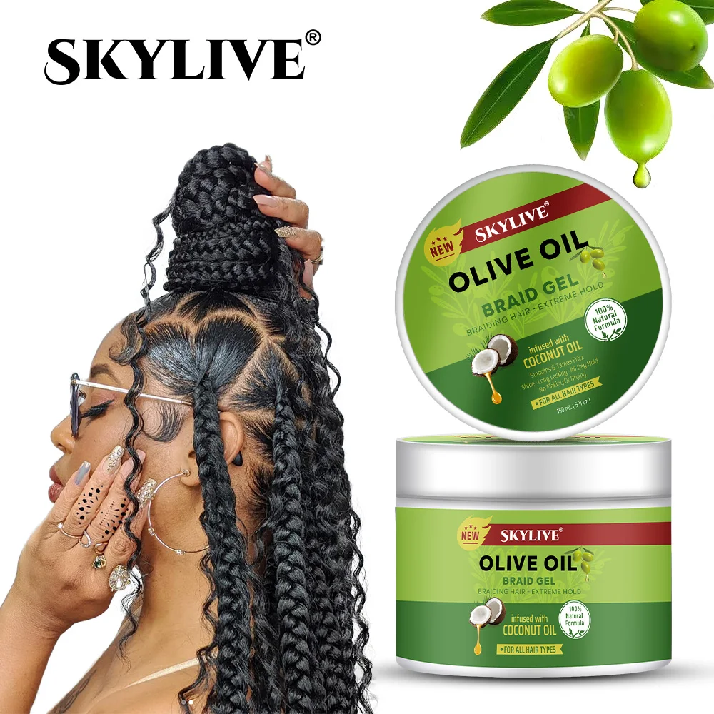 Private Label All Day Lock Extra Hold 4c Hair Styling Twist Locking Edge Braid Hair Gel Vendor Shine And Jam Gel