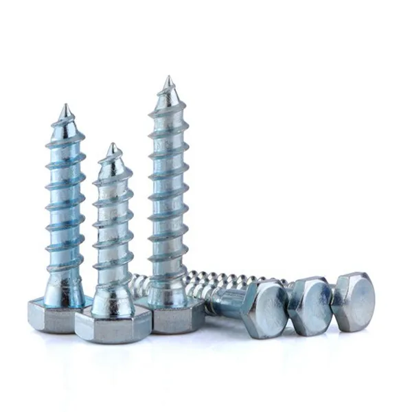 DIN571 Hex Head Wood Screw Zinc Plated Wood Screw