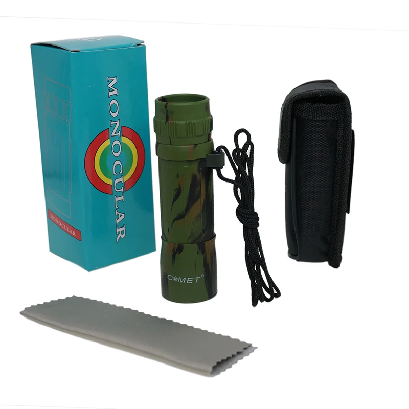 COMET cheap china pocket monocular 10x25 eyepiece telescope