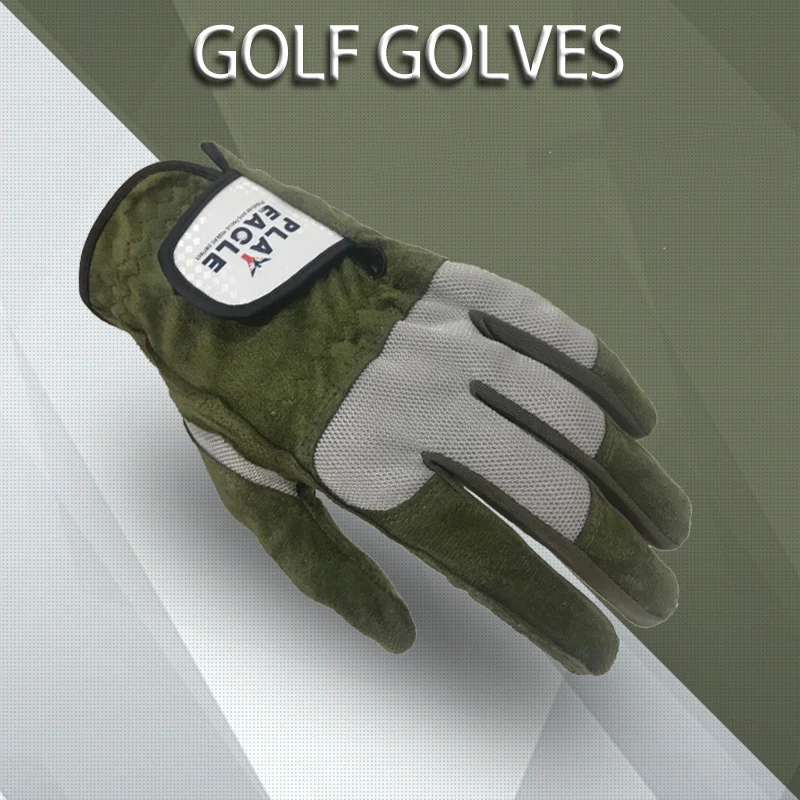 Мягкие перчатки для гольфа из микрофибры, левая рука, есть в наличии, готовые к отправке мужские моющиеся перчатки для гольфа