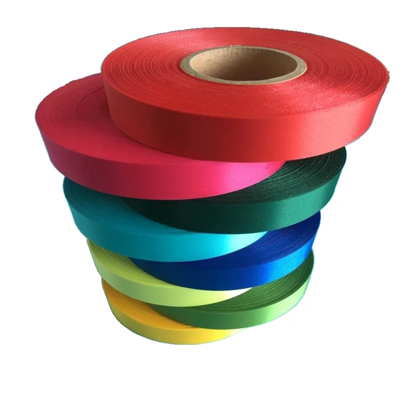 Оптовая продажа заказной логотип ширина 1 см лента атласная для украшения подарка на Рождество