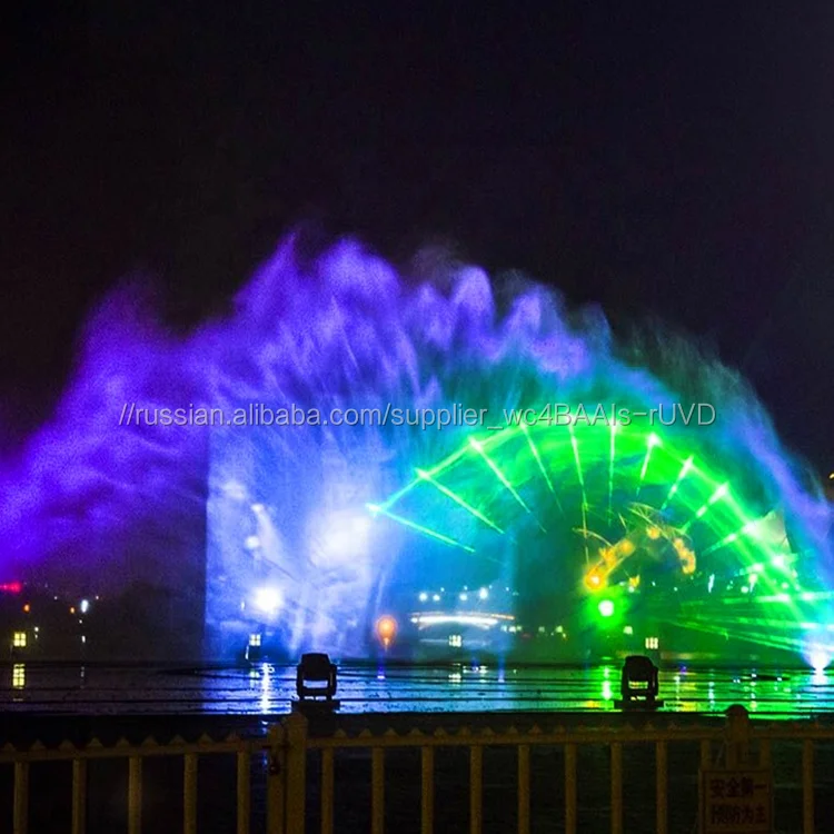 Фонтаны занавес воды нержавеющей стали к экрану воды Creat фильм