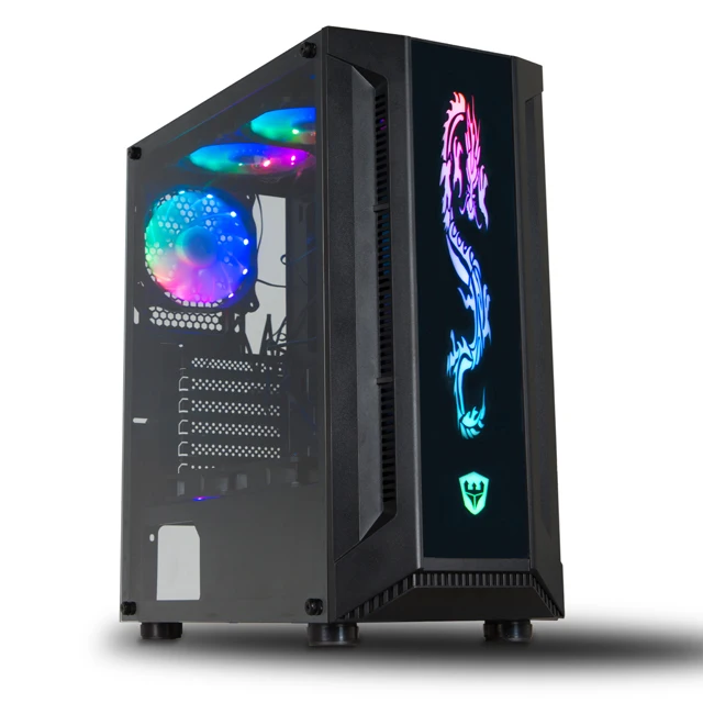 SATE- OEM /ODM в наличии с 5 поклонниками Рисунок дракона для компьютера ЕАТС ATX еаткс rgb компьютерный ПК игровой корпус K886