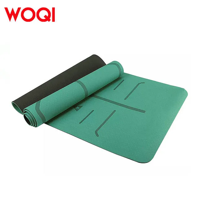 WOQI Wholesale Customized Environmentally Friendly TPE Yoga Mats for Home Fitness Printing Yoga Mats