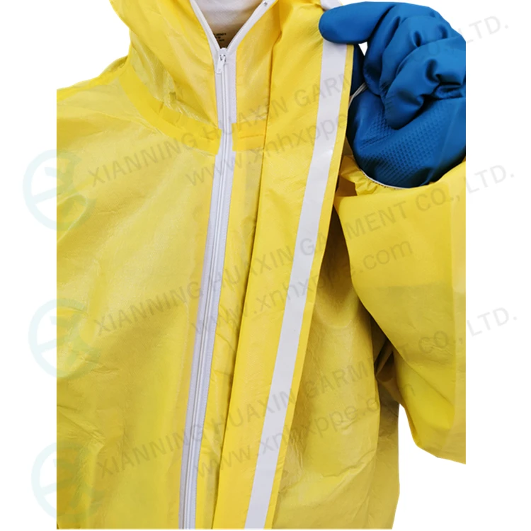 HXCR-C: Disposable Chemical resistant coverall with taped seam