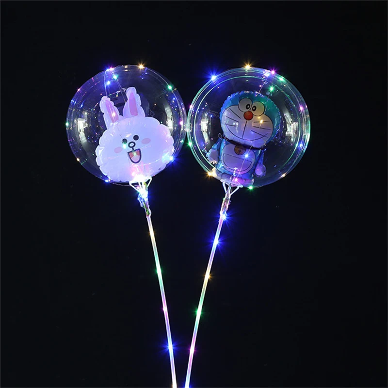 Wholesale 2022 bobo ballon 18 inches LED balloon string light for christmas new shaped festival party