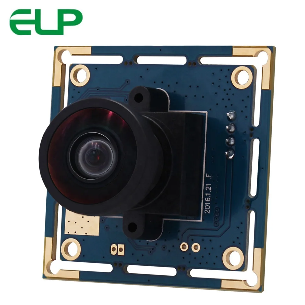 ELP 2MP 125 degree low distortion Widel Angle usb camera 1080P OV2710 for industrial automation ELP-USBFHD01M-H120