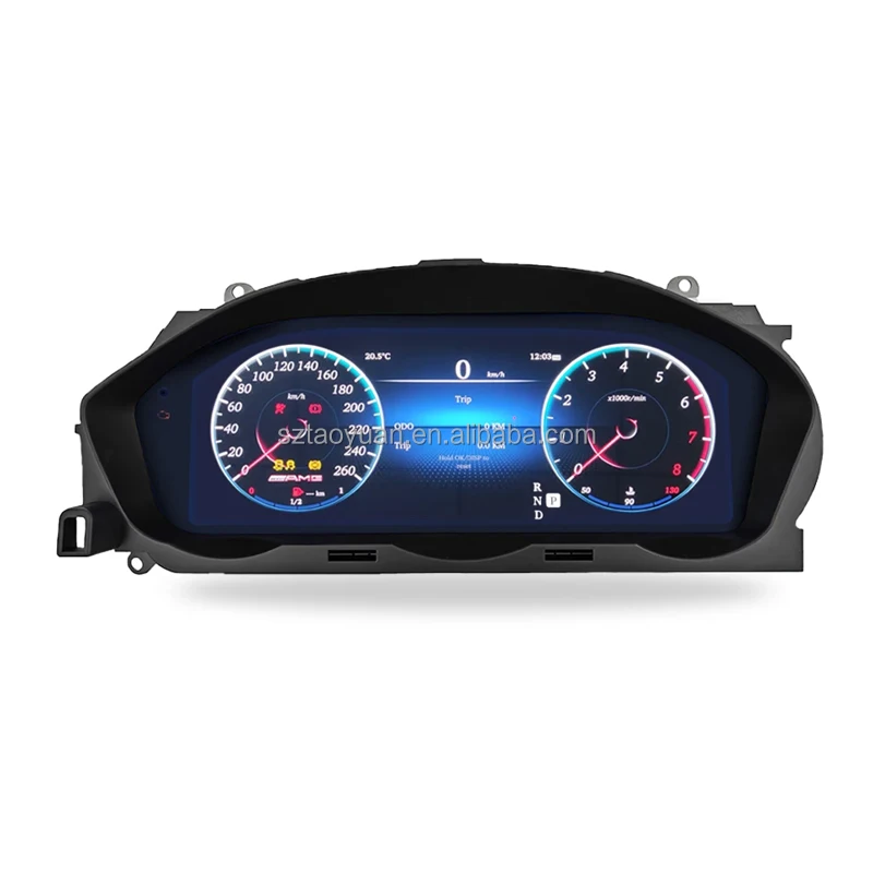 12 3 'ЖК-панель приборной панели для Mercedes Benz C W204 2011-2014 Ntg4.5 Автомобильный спидометр приборная панель кабины