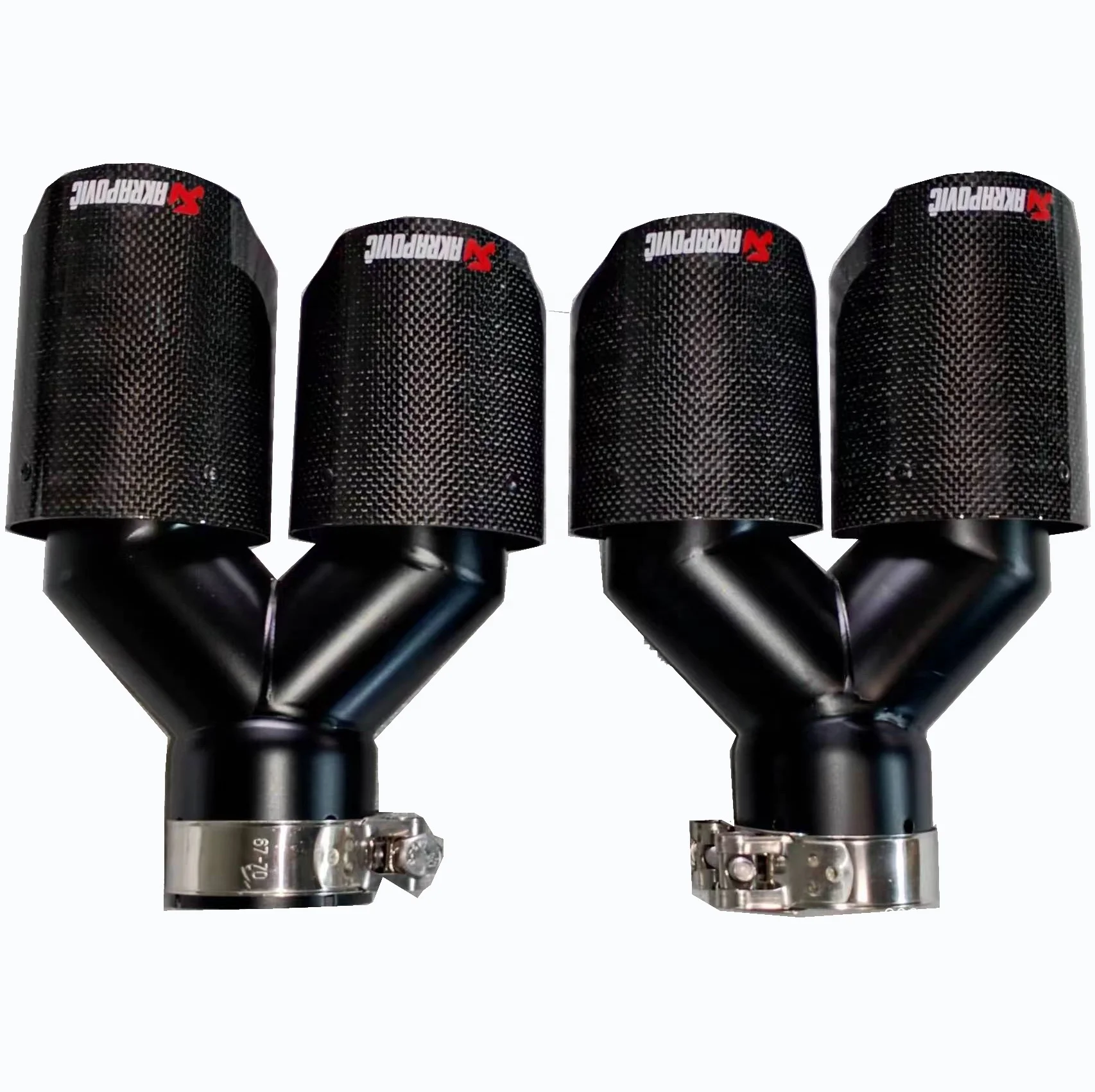 Stainless Steel Muffler for Bmw Chrom Exhaust Dual Tips Factory Customize M Performance Black Carbon Fiber