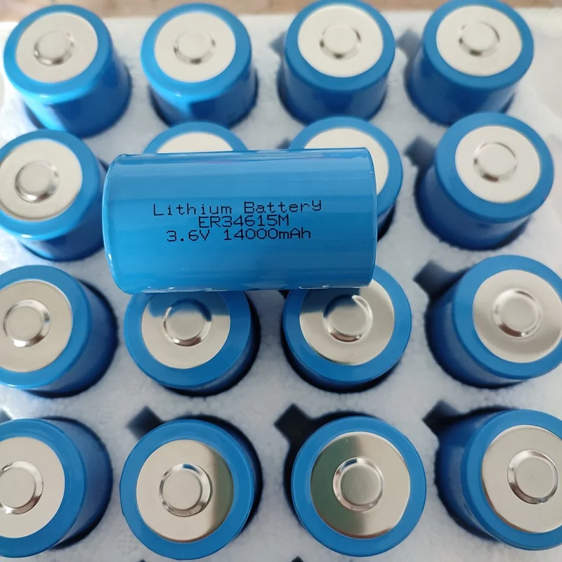 ER34615M Non-rechargeable 3.6V 14Ah 14000mAh Li-SOCl2 ER34615 ER34615H Lithium Battery for Smart Instrument Sensor