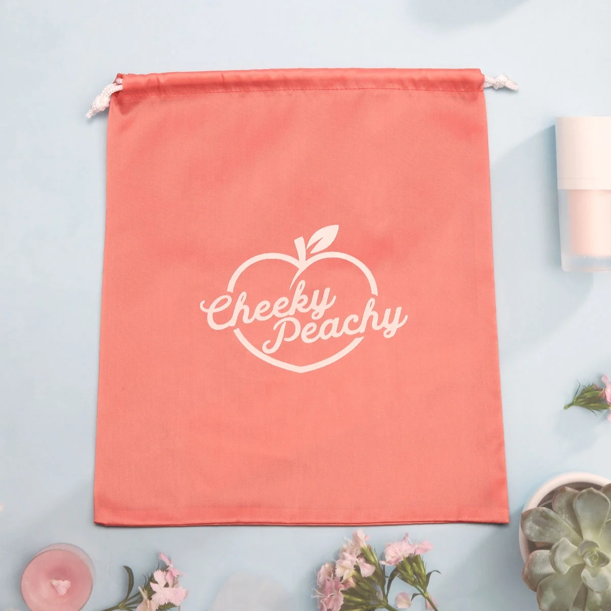 Custom Logo Printing 210D Drawstring Shoe Pouch Clothing Packaging Bag Waterproof Polyester Nylon Gift Shopping Dust Bag