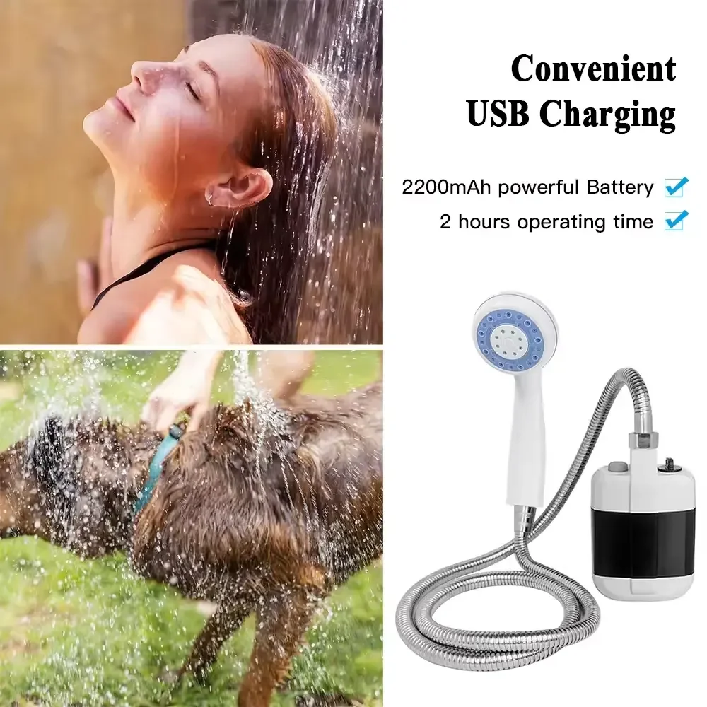 Camping Shower Outdoor Instantaneous Electric Water Heater Bathroom Shower Set Instantaneous Electric Water Heater Shower Faucet
