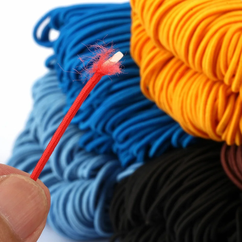 1mm 2mm Red Strong Elastic Rope Cord Bungee Shock Cord Stretch String for Jewelry