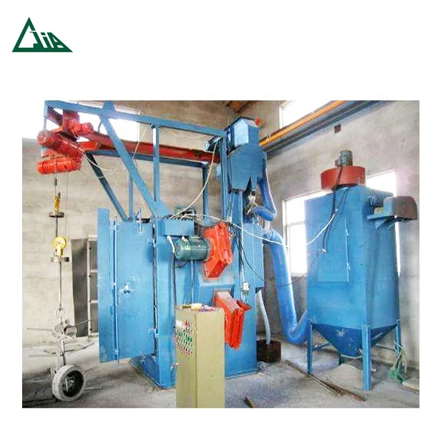 Q37 airless hanger shot blasting machine for cng cylinder