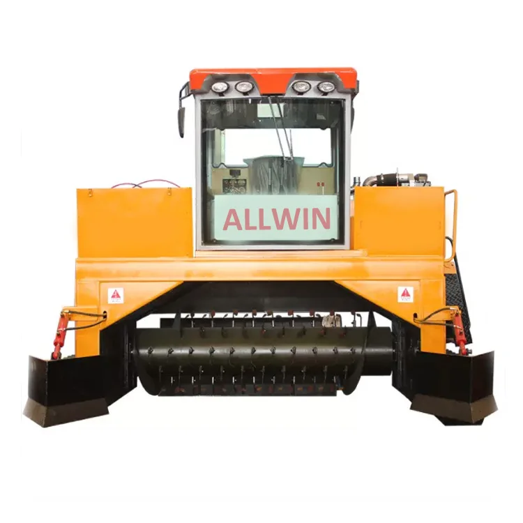 pemutar kompos compost turner machine for mushroom compost turner on tractor Fermentation turning equipment