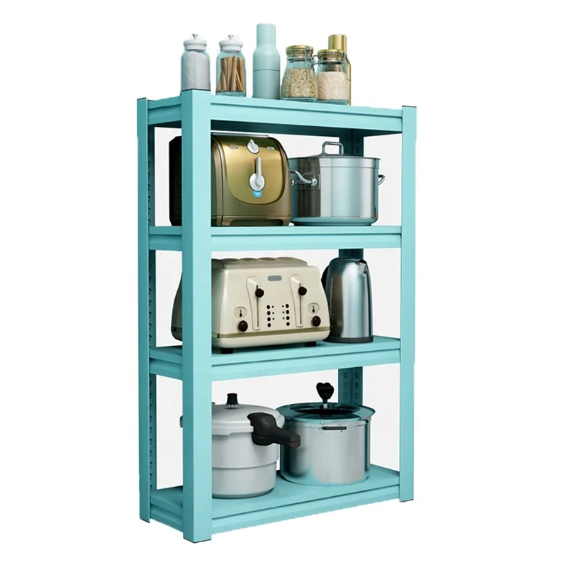 Kitchen Steel Rust Protection Rack Multi-Functional Boltless Shelves Pot Microwave Oven Metal Storage Shelf