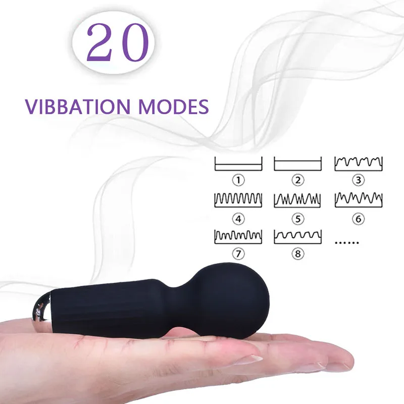 Factory Price Wholesale 15 Speed Powerfull Massager Large Head Vibrator Waterproof AV Vibration Stick