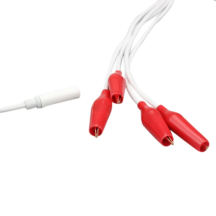 OEM Design Custmozied  4.0mm Banana Female Assembly 1 To 4 Wire Cable beauty Instrument Crocodile Clip Cable