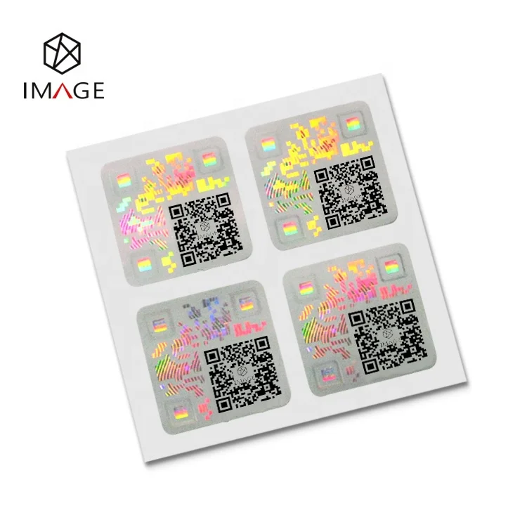  Индивидуальная 3d Голограмма QR-код антифальшивая Защитная этикетка для аутентификации