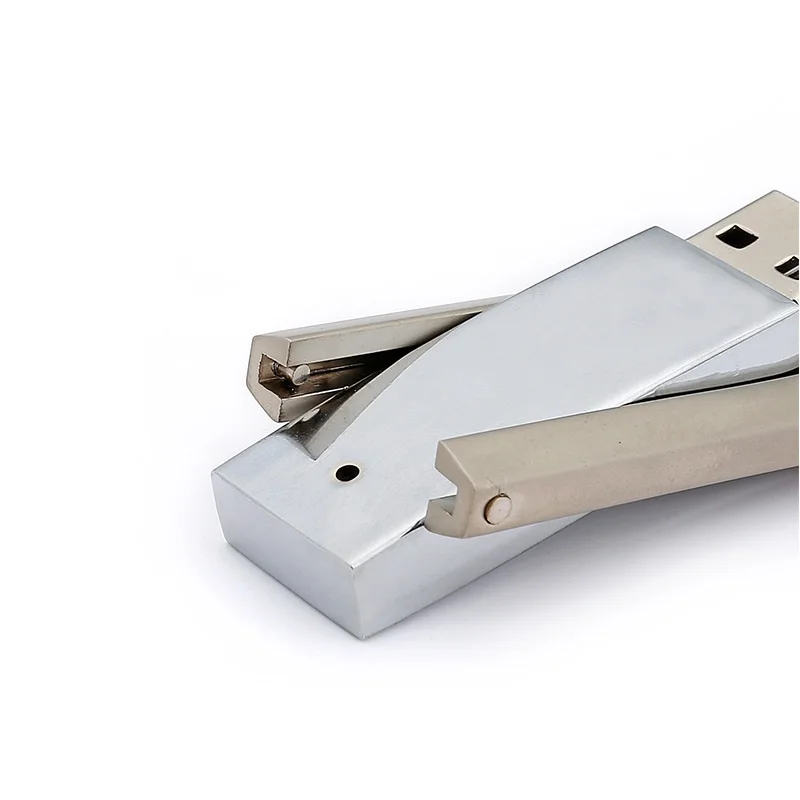 
2020 hottest Wholesale 1GB 2GB 4GB 8GB metal keychain USB Flash Drives 2020 Factory direct flip metal 64gb U disk 