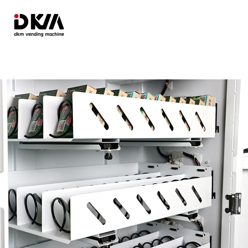 Dkmvending smart card payment touch screen beauty supply product vending machine for eye lash hair lipstick perfume fragrance
