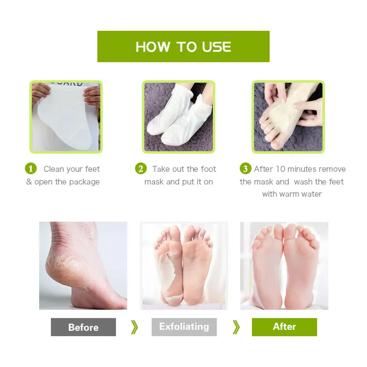 Private Label Cracked Heel Repair Collagen Foot Mask Spa Treatment Moisturizing Pedicure Collagen Socks for Foot Care