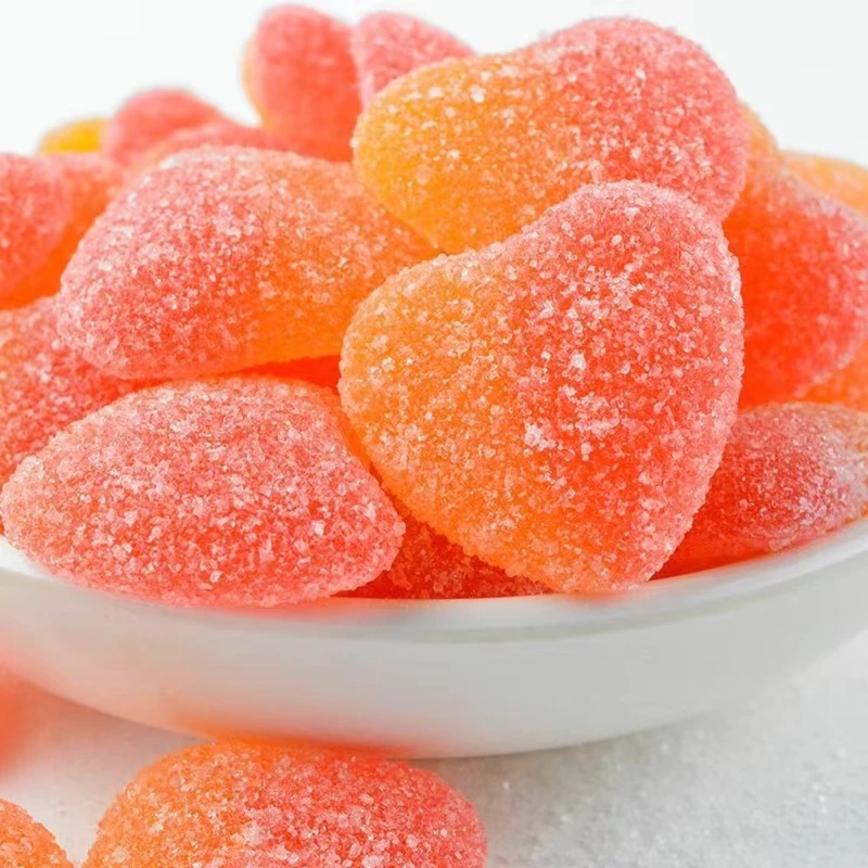 energy saving fully automated shiny gummy candy production line with oil sugar coating