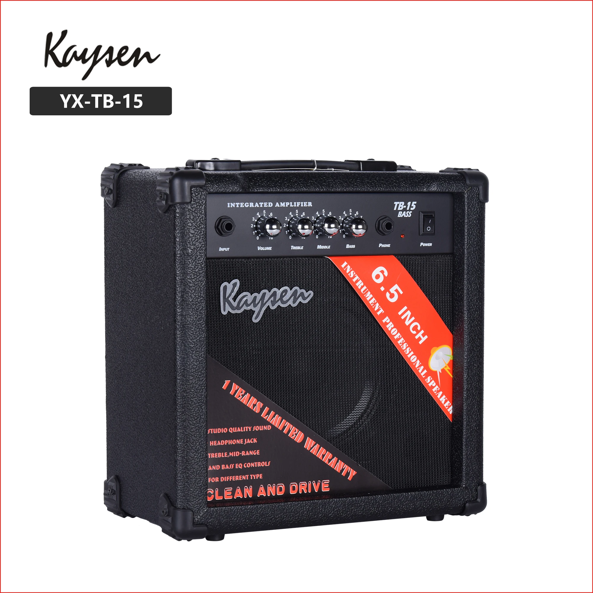 Wholesale15-Watt Slim Electric Bass Guitar Amplifier black colors