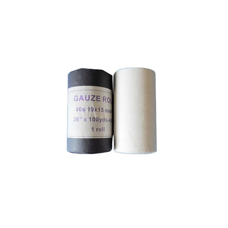 CE ISO certificated cotton medical gauze roll absorbent gauze roll