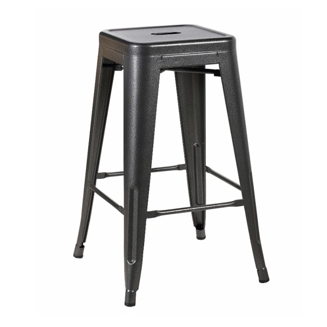 
Wholesale Vintage Industrial Furniture Metal Frame Coloful Backless Counter Metal Bar Stool High Chair for Cafe Bar 