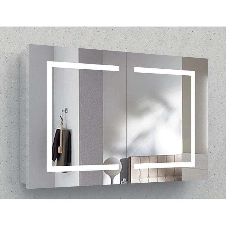 Wall Mounted Bathroom Mirror Vanities Corner Mirror Cabinet bath room European wall mounted sliding hanging mirror cabinet
