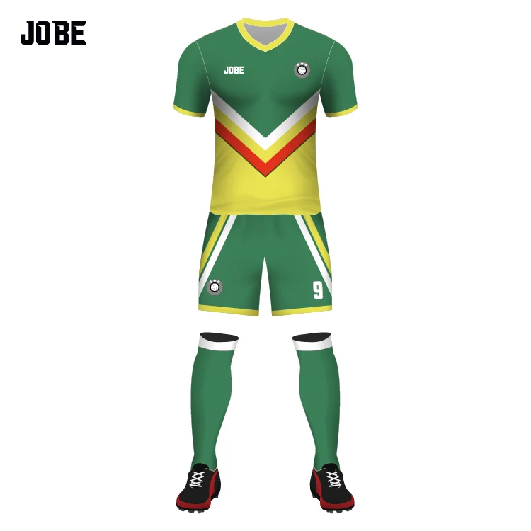 
spain Quick Dry Custom Made soccer uniform Short Sleeve customised soccer shirts football jersey for printing 