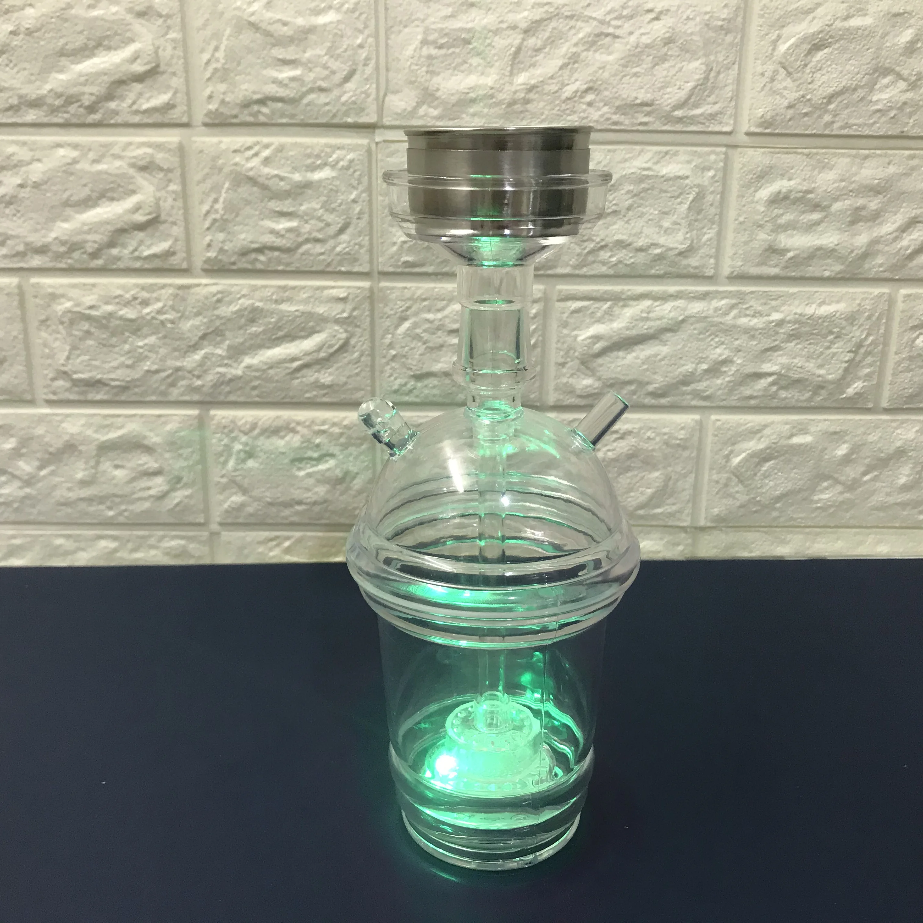 Acrylic Shisha Hookahs Wholesale LED Light Cup Hookah