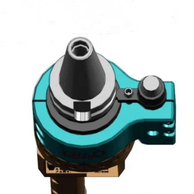 90 Degree Right Angle Milling Head BT40 Tool Holder D4 D6 Collet Stainless Steel CNC Machined Machinery Tool