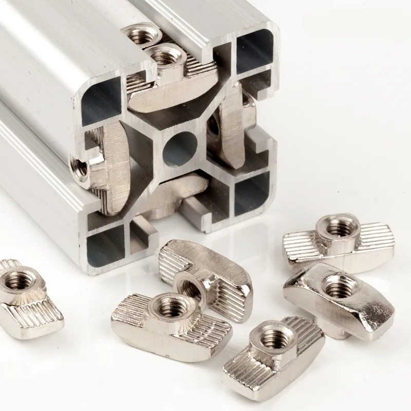M3/M4/M5*10*6 For 20 Series Slot T-nut Sliding T Nut Hammer Drop In Nut Fasten Connector 2020 Aluminum Extrusions HW109