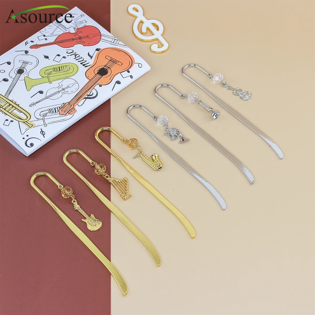 High Quality Gold Bookmark Music Bookmark For Museum Store