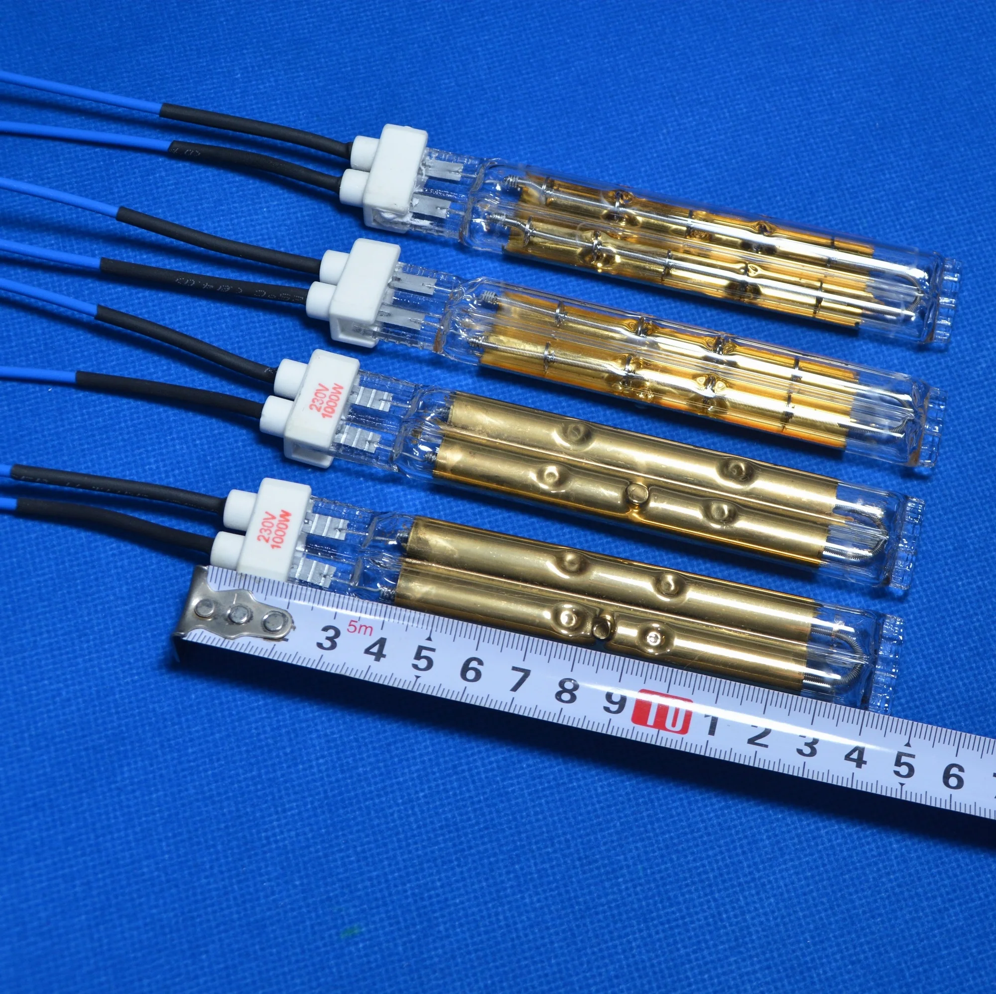 
230 В 1500 Вт 300 мм двойная трубка кварцевая инфракрасная эмиттерная лампа 