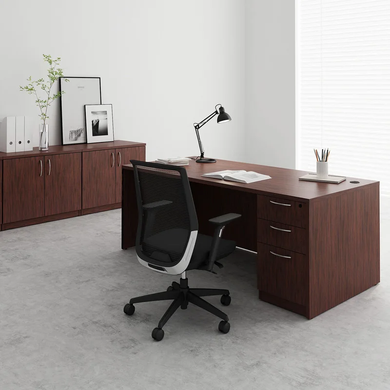 office furniture wooden executive office table desk design  L shape computer wood desk