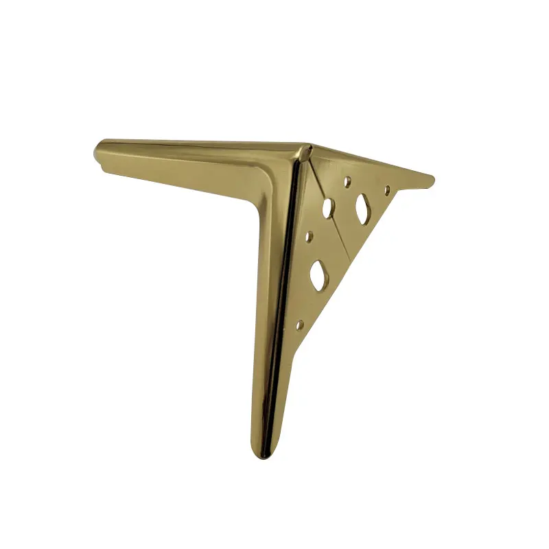 Gold Furniture Legs Manufacturer OEM  Chrome Plated Metal SofaLegs For Sofa Bottom Accessories