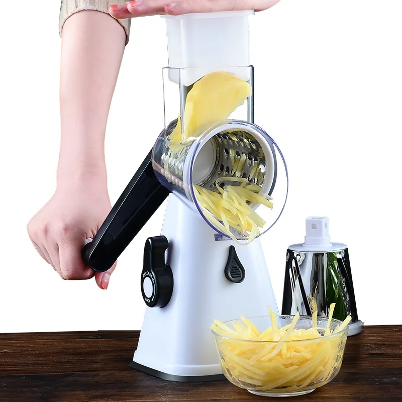 Household multi-function drum vegetable cutter potato shredded slicer grater kitchen artifact