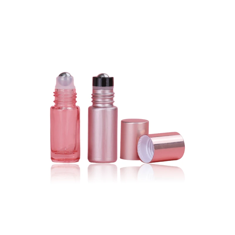 Glittering Translucent Rose / Solid rose gold unique premium golden lip tint colorful 5ml 10ml roller roll on perfume bottle