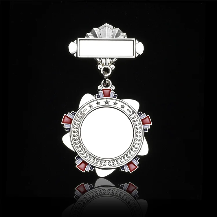 Custom Custom Chinese Style High-End Metal Breastplate Gold Antique Commemorative Badge