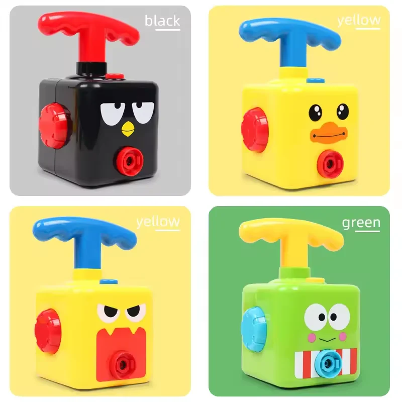 Hot Selling Inflatable Balloon and Car Toy Power Set Hand Pressure Air Launcher for Children