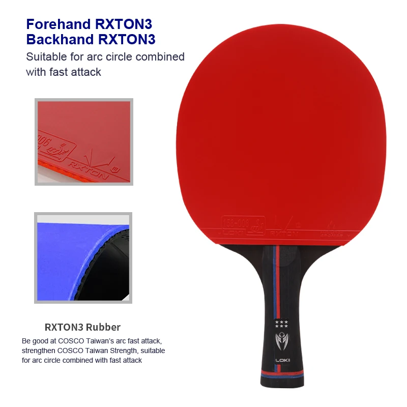 Wholesales available new k6 star good quality professional dhs table tennis racket ping pong paddle