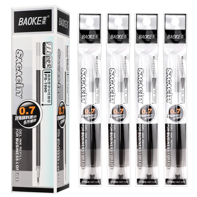 Быстросохнущие чернила 0 7 мм гелевая ручка Заправка для бизнеса и офиса
